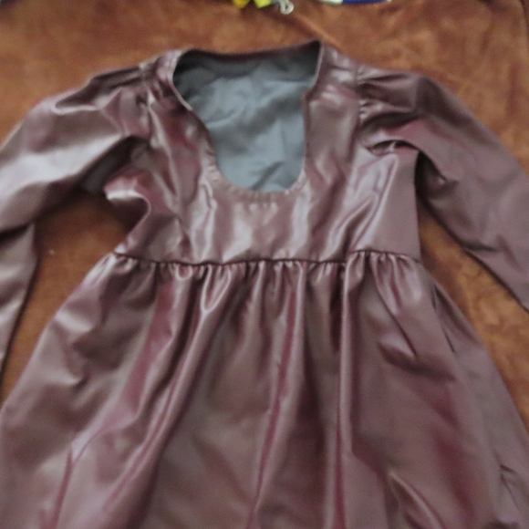never a wallflower faux leather pleated dress Small (no tags) - Picture 3 of 4